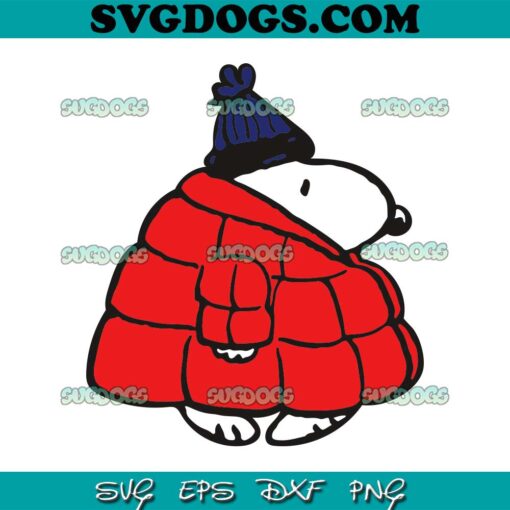 Snoopy Puffy Coat SVG
