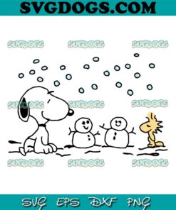 Snoopy Woodstock Snowman SVG, Snoopy Christmas SVG PNG EPS DXF