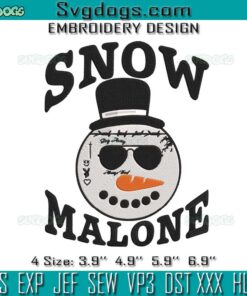 Snow Malone Christmas Embroidery