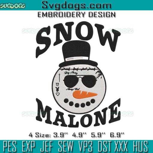 Snow Malone Christmas Embroidery