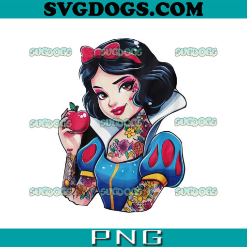 Snow White Tattoo PNG File, Disney Princess PNG