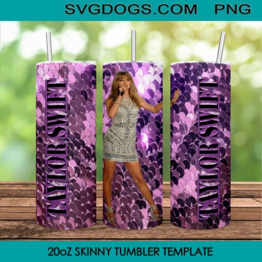 Taylor 90s Vintage 20oz Tumbler Wrap PNG File