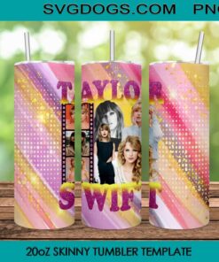 Taylor Swift Tumbler Wrap PNG, Era Tour Album 20oz Skinny Tumbler PNG