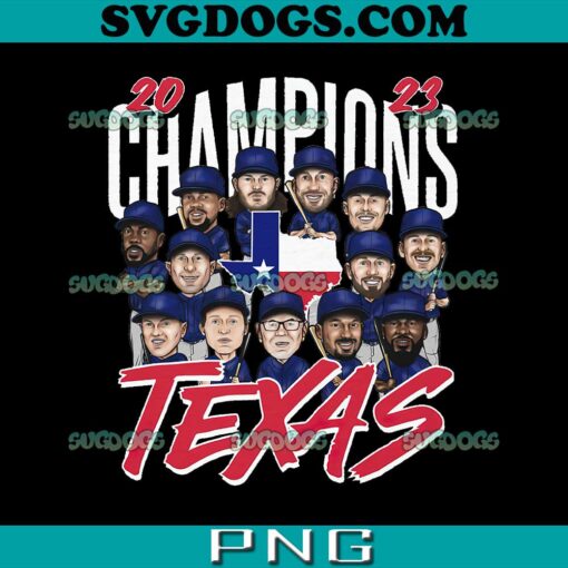 Texas Baseball Champions 2023 PNG, Official Texas Baseball PNG, Texas Rangers PNG