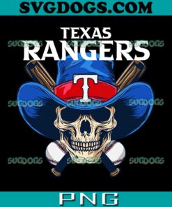 Texas Rangers Skull PNG, Rangers Baseball PNG