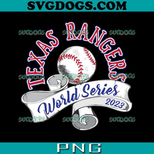 Texas Rangers World Series 2023 PNG, MLB Rangers 2023 PNG