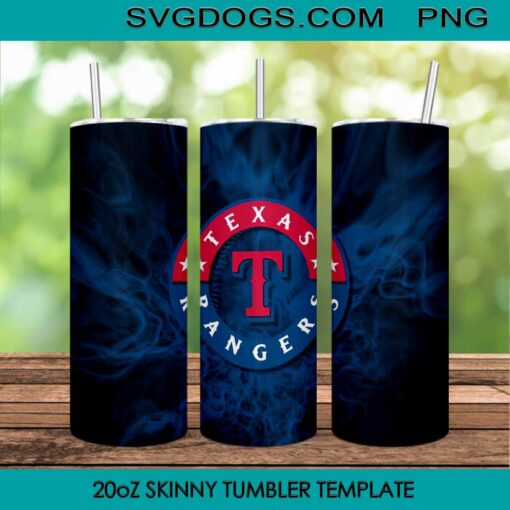 Texas Rangers World Series 20oz Skinny Tumbler PNG, Texas Rangers Tumbler Sublimation Design PNG Download