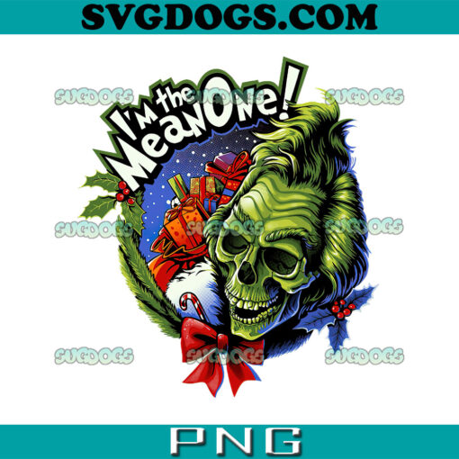 The Mean One PNG, Christmas PNG, Skull Grinch PNG