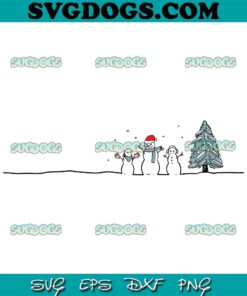 The Snowman Christmas Tree SVG, Christmas SVG PNG EPS DXF