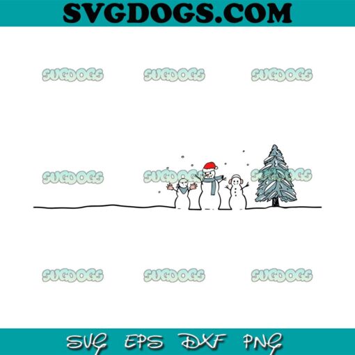 The Snowman Christmas Tree SVG, Christmas SVG PNG EPS DXF