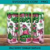 Theres Some Hos Hos Hos In This House Tumbler Wrap PNG, Christmas Santa Claus Dancing Tumbler Wrap PNG File