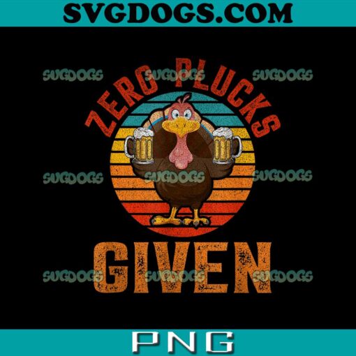 Zero Plucks Given Turkey PNG, Happy Thanksgiving PNG