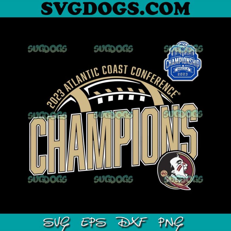 Florida State Seminoles 2023 Acc Football Conference Champions Svg