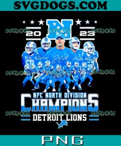 2023 Detroit Lions Football NFC North Champion PNG