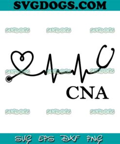 CNA Heartbeat SVG, Pulse Heart Beat SVG, Nurse SVG PNG EPS DXF