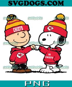 Charlie Brown And Snoopy Go Chiefs SVG, Kansas City Chiefs SVG PNG EPS DXF