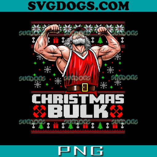 Christmas Bulk PNG, Bulking Season PNG, Gym Christmas PNG