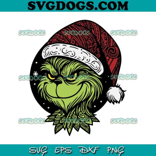 Christmas Grumpy SVG, Grinch Christmas SVG, Santa Grumpy SVG PNG EPS DXF