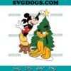 Christmas Cartoon Donald Duck SVG, Donal Duck With Gift SVG PNG EPS DXF