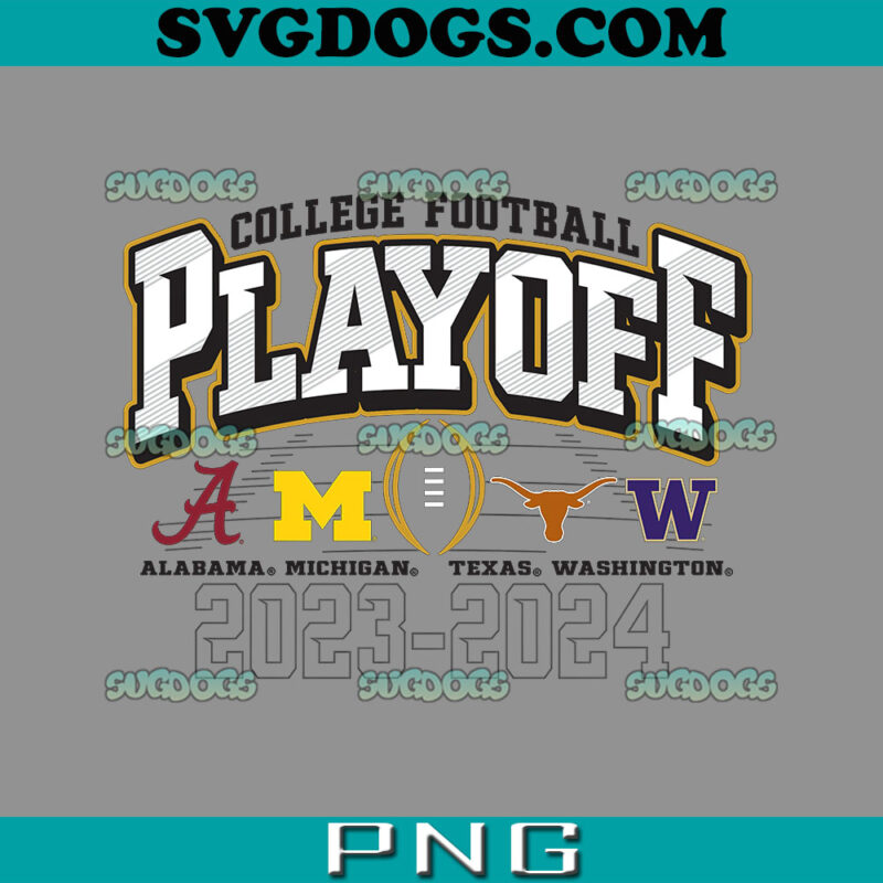 College Football Playoffs 2023 2024 CFP 4 Team Gray PNG