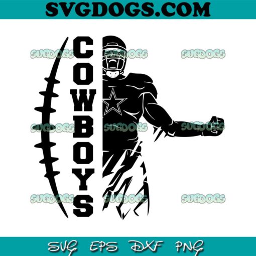 Cowboys Football Player SVG, Dallas Cowboys SVG PNG DXF EPS