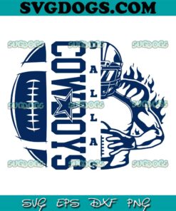 Dallas Cowboys Football Player SVG, Cowboys SVG PNG EPS DXF