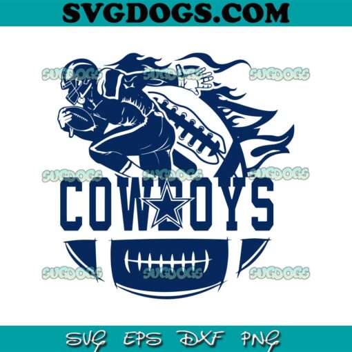 Dallas Cowboys Player Football SVG, Dallas Cowboys SVG PNG DXF EPS