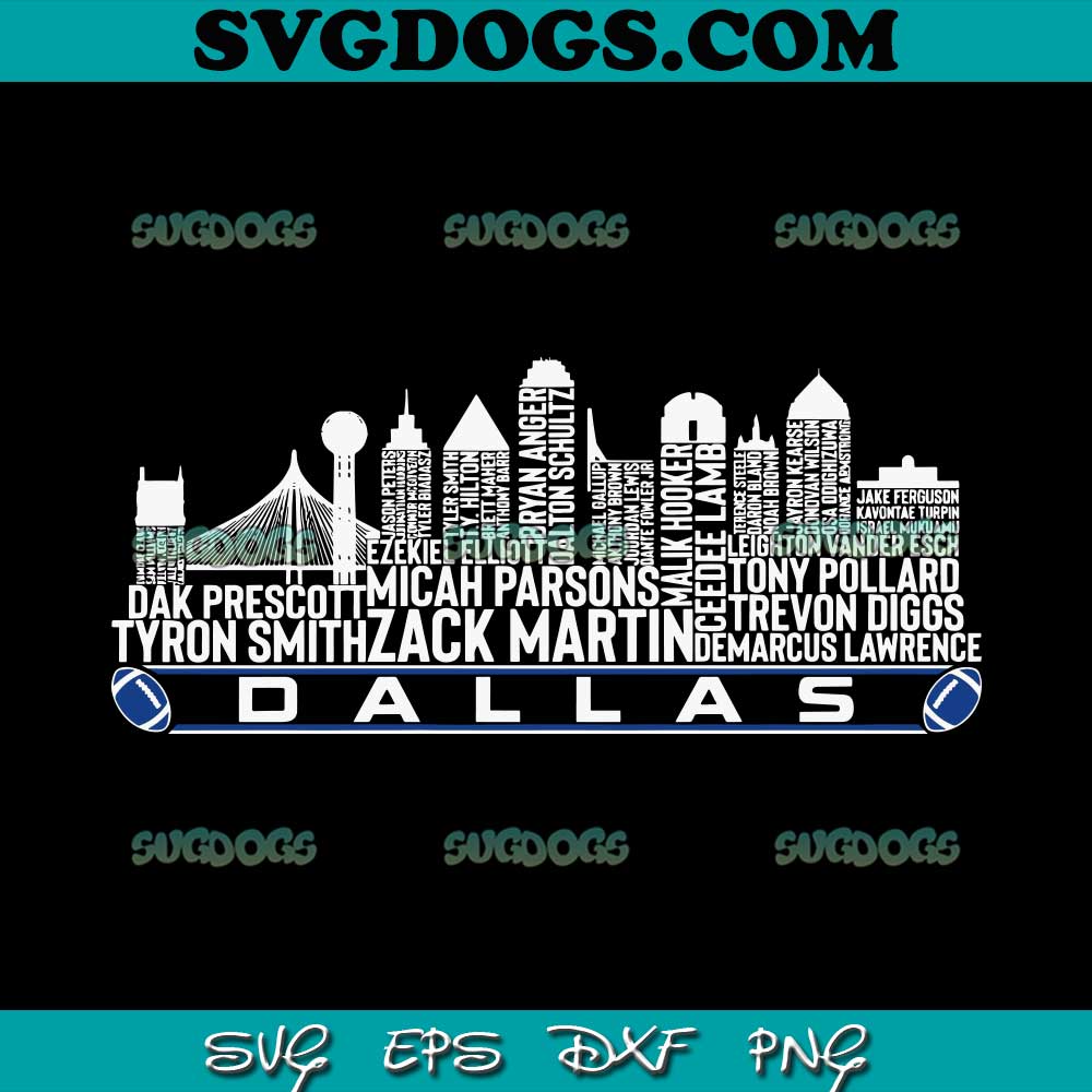 Dallas Cowboys Skyline SVG, Zack Martin SVG, Tyron Smith SVG PNG DXF EPS Dallas Cowboys Skyline SVG, Zack Martin SVG, Tyron Smith SVG PNG DXF EPS