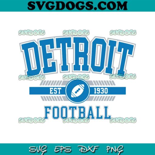 Detroit Football Est 1930 SVG, Detroit Lions SVG PNG EPS DXF