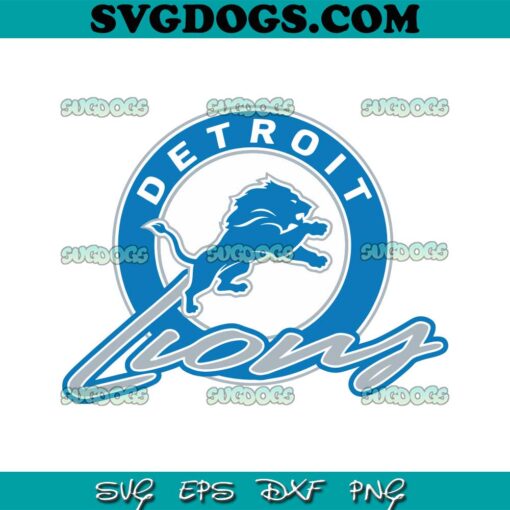 Detroit Lions Football Logo SVG PNG EPS DXF