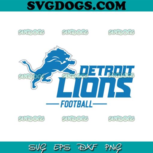 Detroit Lions Football SVG PNG EPS DXF