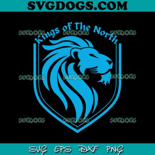 Detroit NFC North Kings Of The North SVG, Detroit Lions SVG PNG DXF EPS