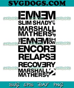 Eminem SVG, E Rap Hip Hop Music SVG PNG EPS DXF