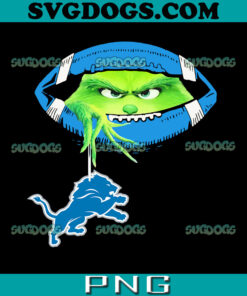 Ew People The Grinch Hold Detroit Lions PNG, Detroit Lions Christmas PNG