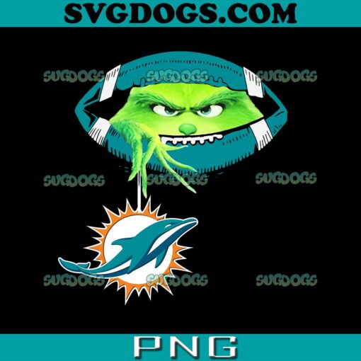 Ew People The Grinch Hold Miami Dolphins PNG, Christmas Miami Dolphins PNG