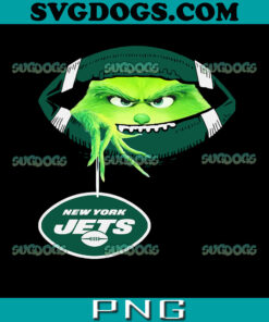Ew People The Grinch Hold New York Jets PNG, Christmas New York Jets PNG