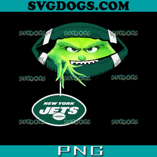 Ew People The Grinch Hold New York Jets PNG, Christmas New York Jets PNG