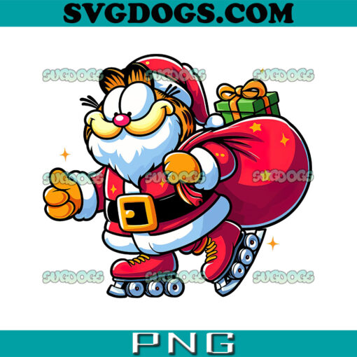 Garfield Christmas PNG, Santa Garfield PNG