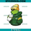 Grinch Boy Pittsburgh Steelers Drink Coffee PNG, Grinch Coffee PNG, Christmas Pittsburgh Steelers PNG