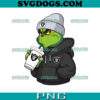 Grinch Boy Green Bay Packers Drink Coffee PNG, Grinch Coffee PNG, Christmas Green Bay Packers PNG