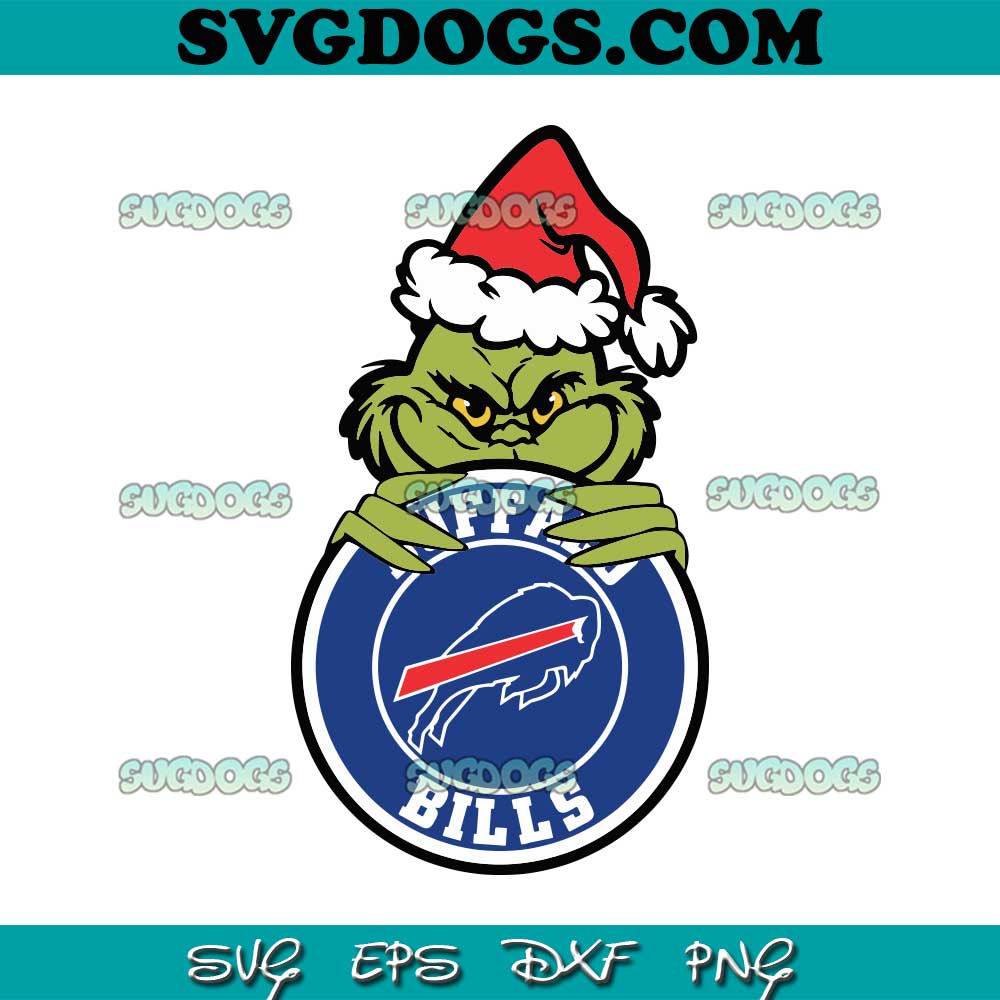 Grinch Buffalo Bills Circle Logo Svg