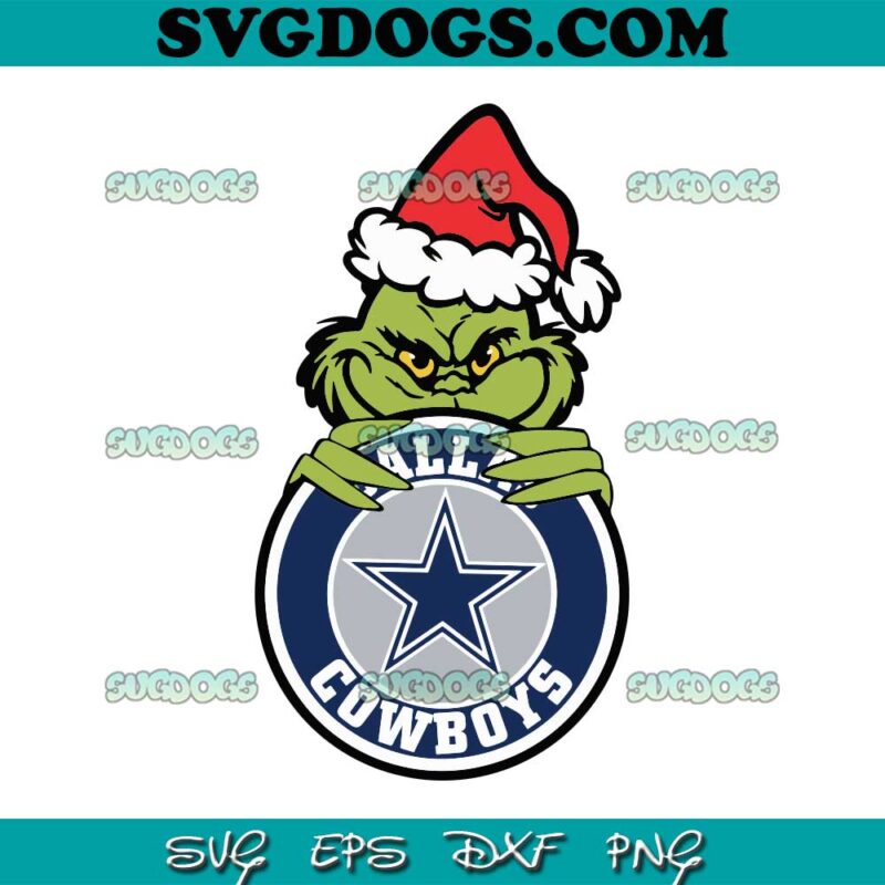 Grinch Dallas Cowboys Logo SVG