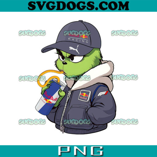 Grinch Drink Redbull PNG, Grinch Redbull Christmas PNG