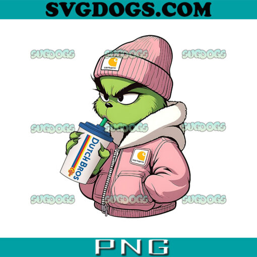 Grinch Dutch Bros Coffee PNG, Carhartt Grinches Coffee PNG, Leopard Grinch PNG