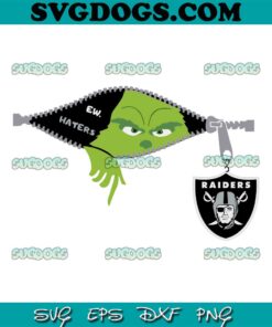 Grinch Ew Haters Las Vegas Raiders Logo SVG, Las Vegas Raiders SVG PNG EPS DXF