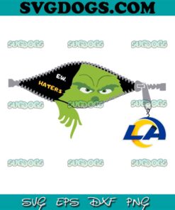 Grinch Ew Haters Los Angeles Rams Logo SVG, Los Angeles Rams SVG PNG EPS DXF
