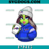 Grinch Girl San Francisco 49ers Coffee PNG, Grinch Coffee Christmas PNG, Christmas 49ers PNG