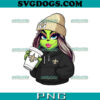 Grinch Girl New York Giants Drink Coffee PNG, Grinch Coffee Christmas PNG, Christmas New York Giants PNG