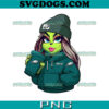 Grinch Girl San Francisco 49ers Coffee PNG, Grinch Coffee Christmas PNG, Christmas 49ers PNG