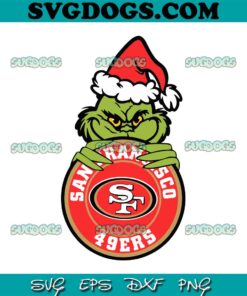 Grinch San Francisco 49ers Logo SVG, San Francisco 49ers Christmas SVG PNG EPS DXF